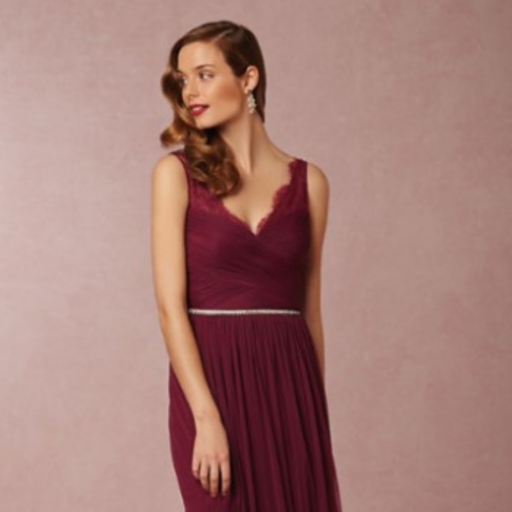 Fleur Dress- Black Cherry